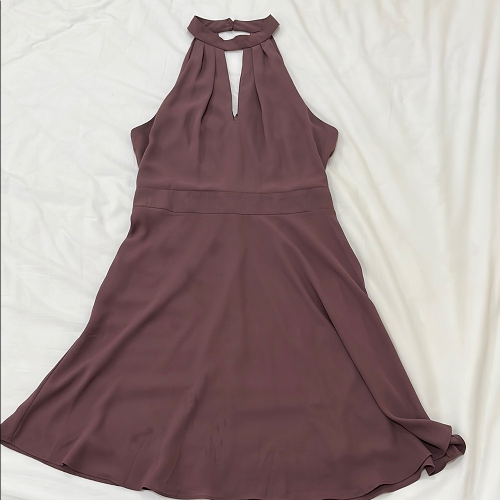 Mauve Halter Dress from Express
